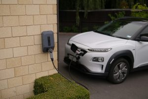 Car charged overnight in privat carpark